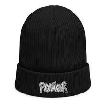 Load image into Gallery viewer, P.O.W.E.R. Organic ribbed beanie